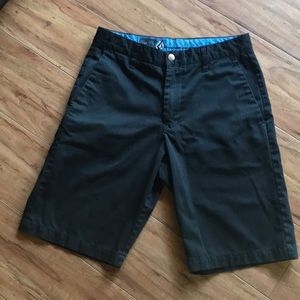 Men’s black pinstriped Volcom shorts